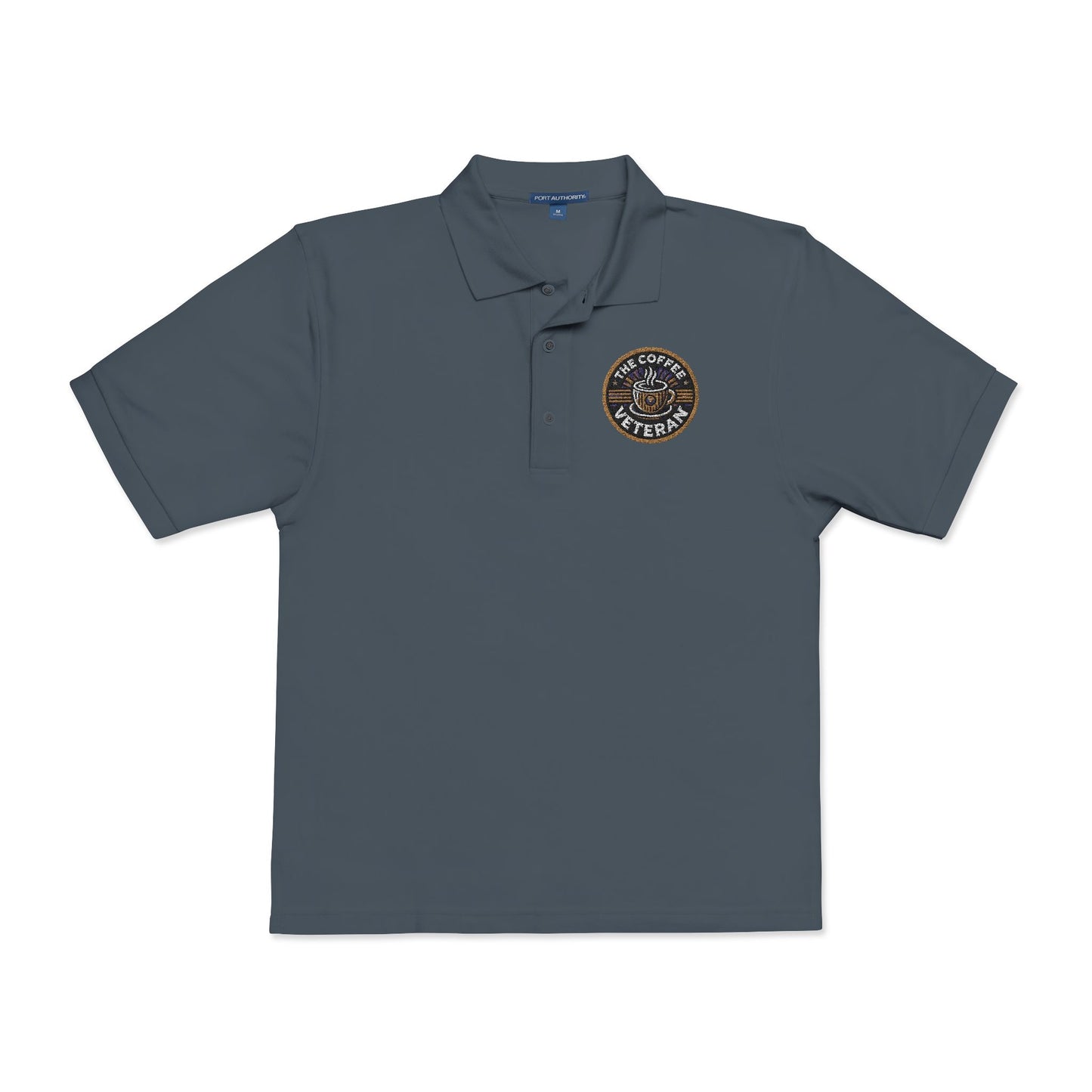 The Coffee Veteran Golf Polo — Embroidered Performance Edition (Multiple Colors Available)