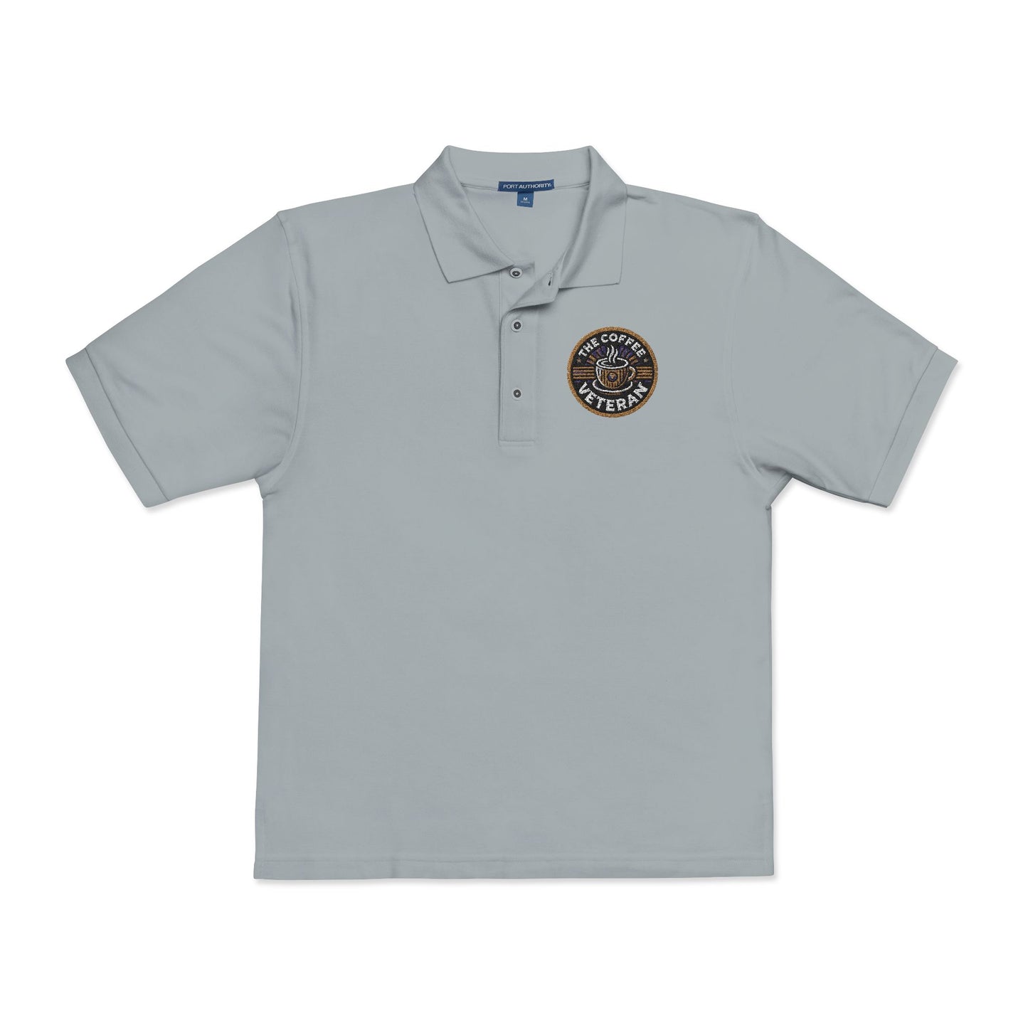 The Coffee Veteran Golf Polo — Embroidered Performance Edition (Multiple Colors Available)