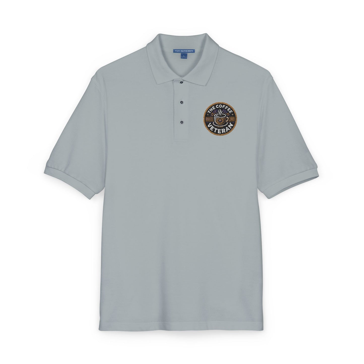 The Coffee Veteran Golf Polo — Embroidered Performance Edition (Multiple Colors Available)