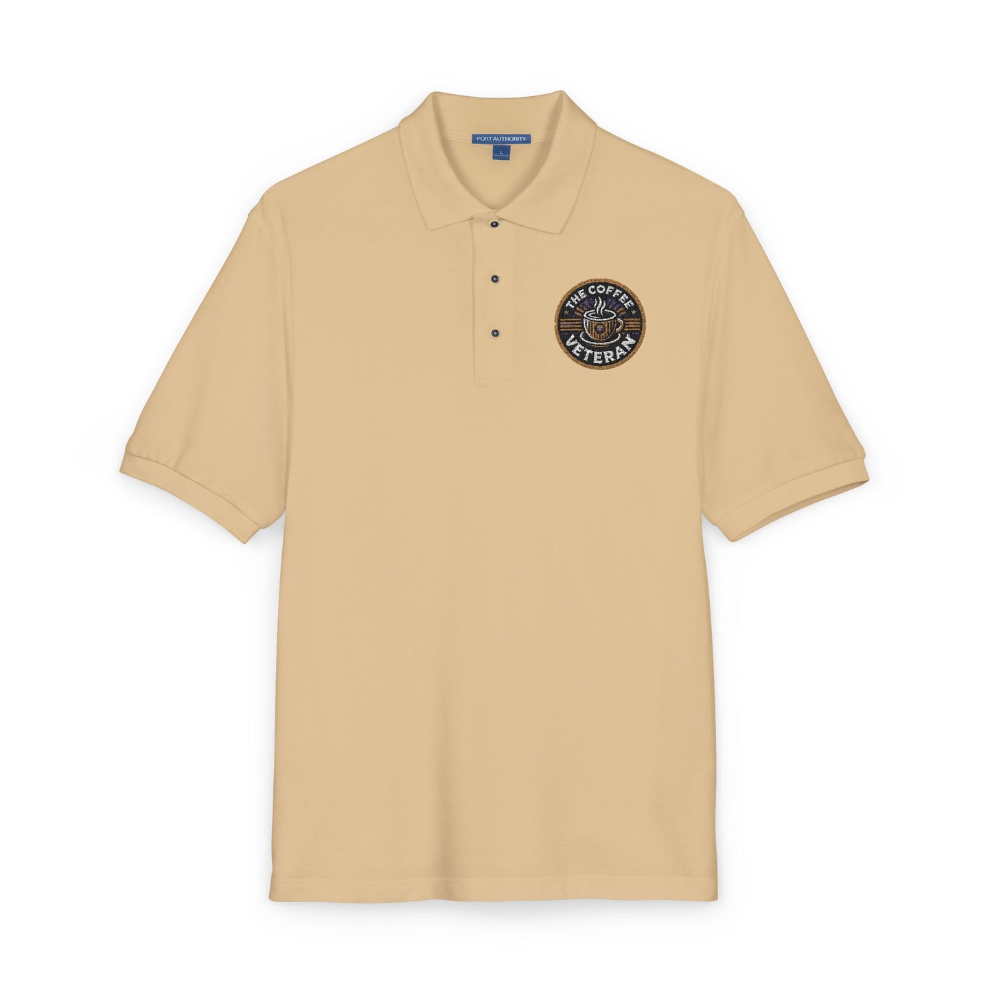 The Coffee Veteran Golf Polo — Embroidered Performance Edition (Multiple Colors Available)