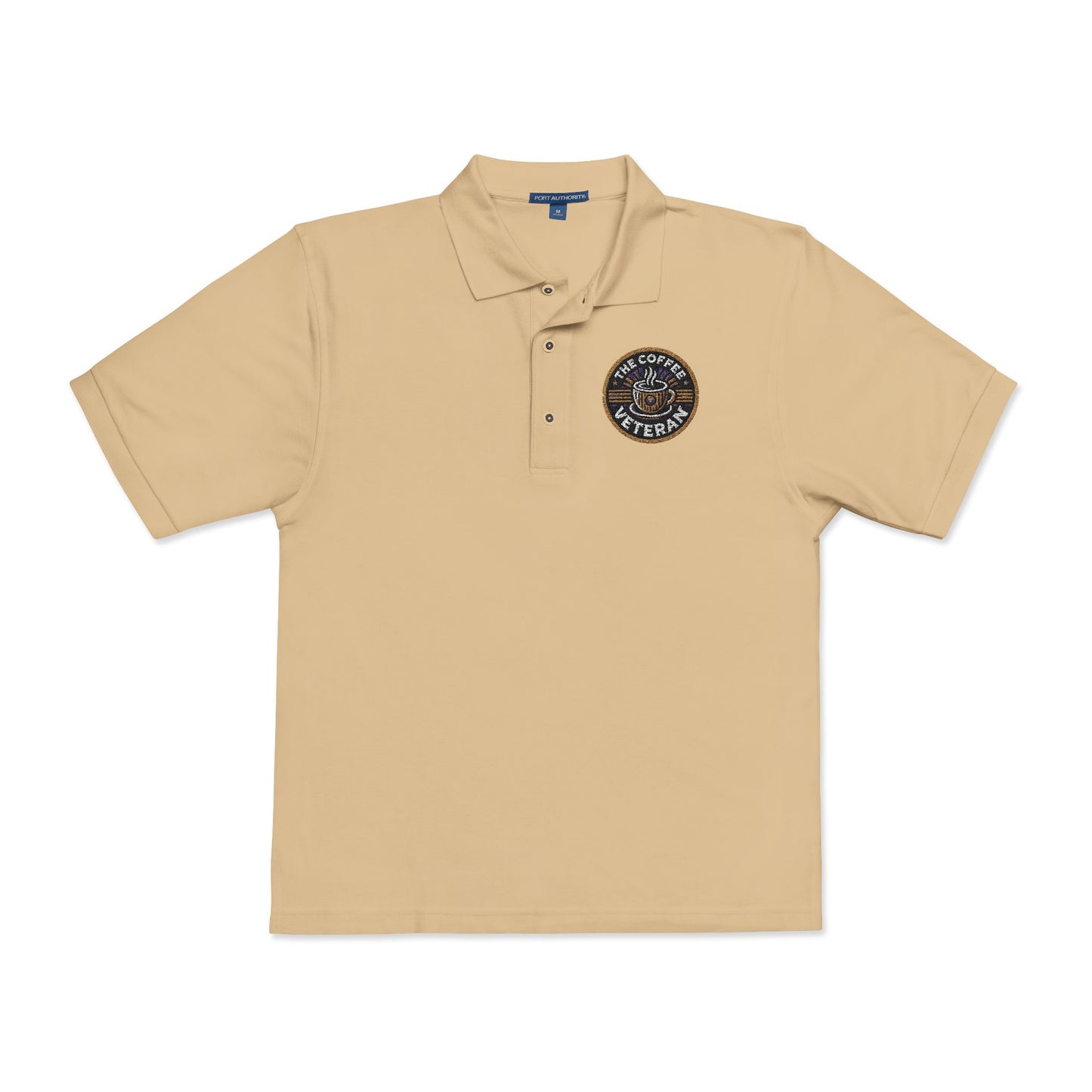 The Coffee Veteran Golf Polo — Embroidered Performance Edition (Multiple Colors Available)