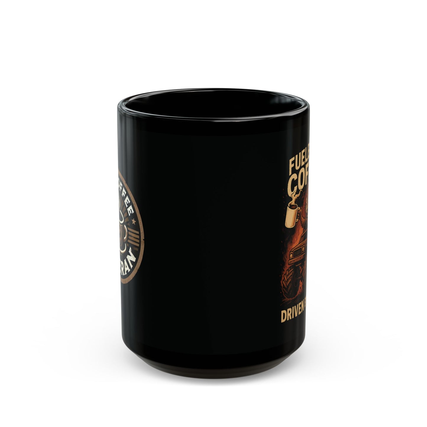 Fueled by Coffee. Driven by Chaos. — Sarge’s Official Mug (11oz & 15oz)
