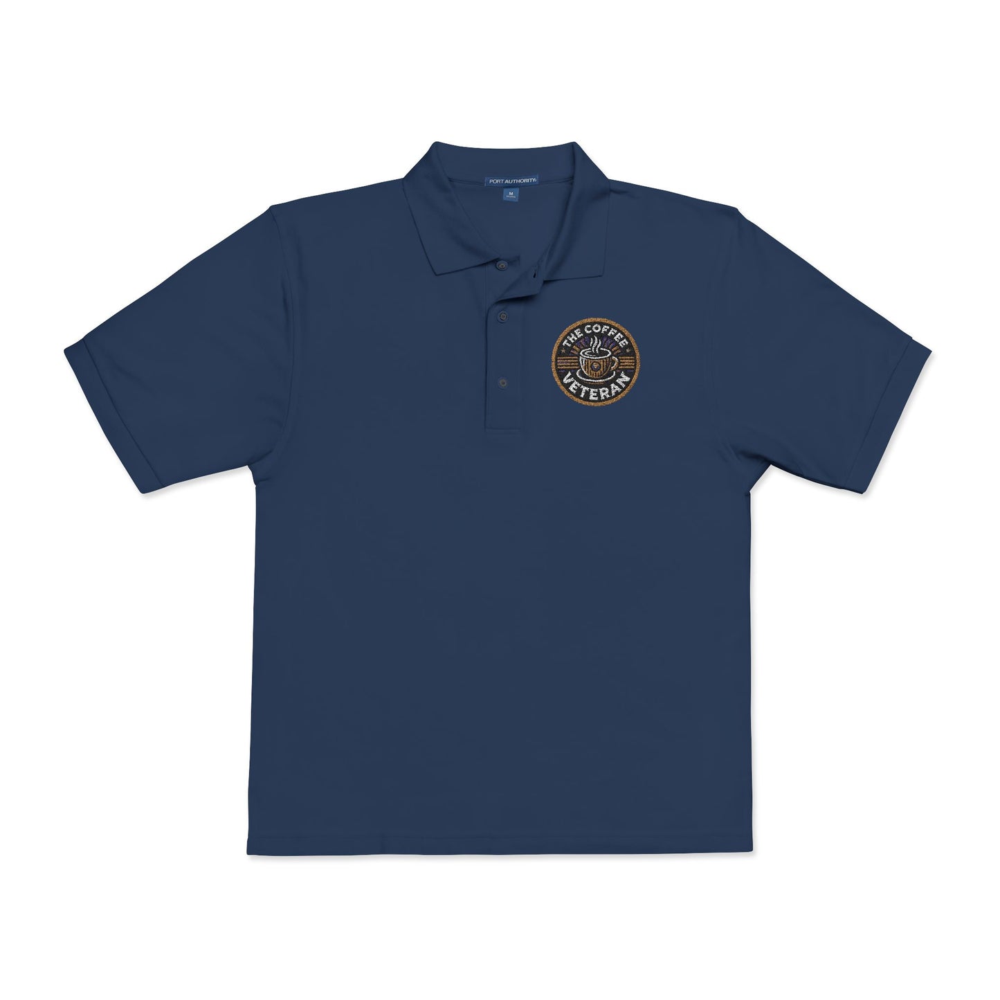 The Coffee Veteran Golf Polo — Embroidered Performance Edition (Multiple Colors Available)