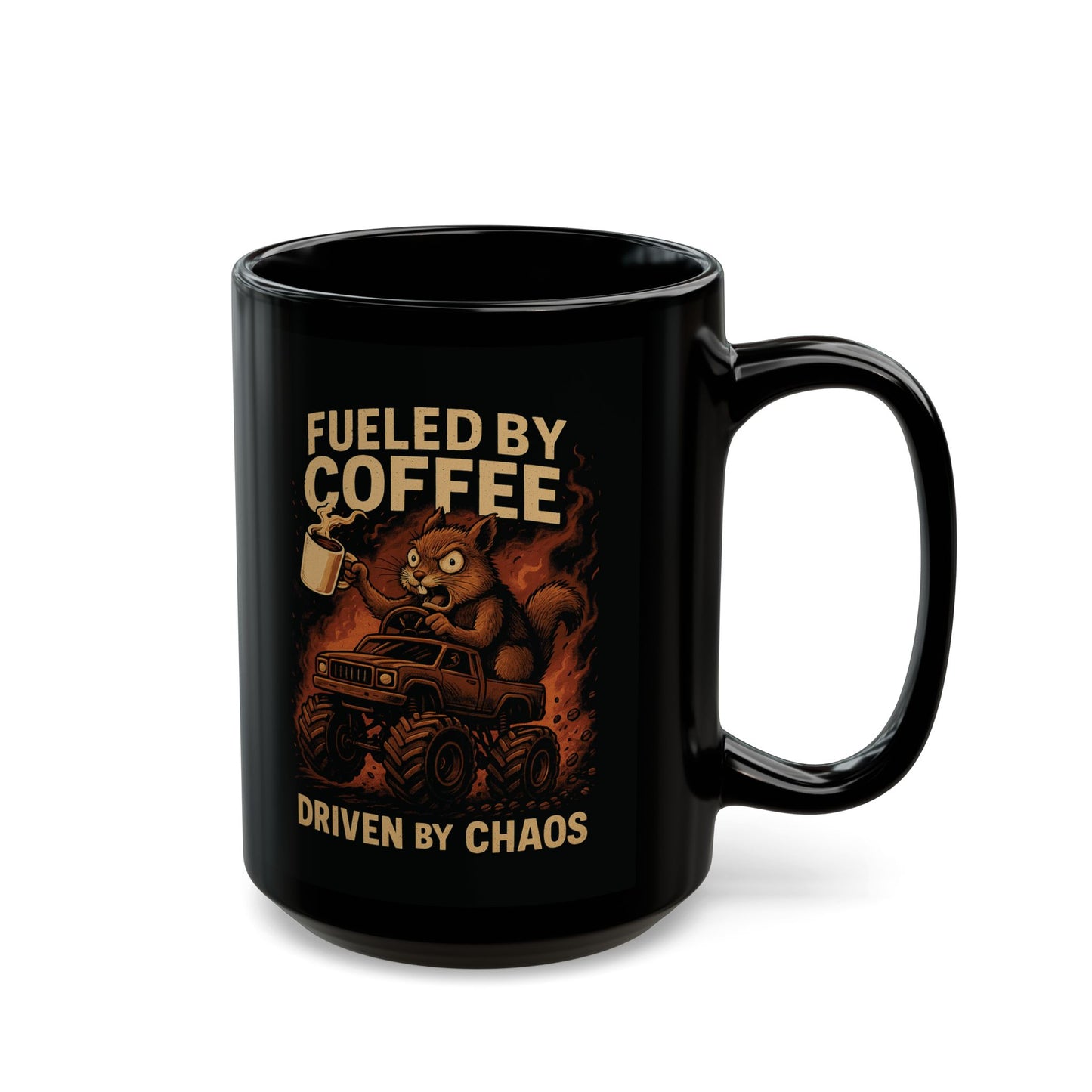 Fueled by Coffee. Driven by Chaos. — Sarge’s Official Mug (11oz & 15oz)