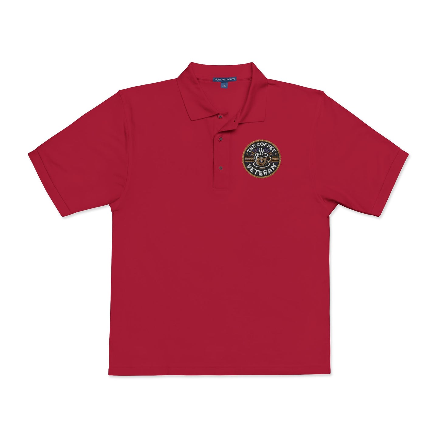 The Coffee Veteran Golf Polo — Embroidered Performance Edition (Multiple Colors Available)
