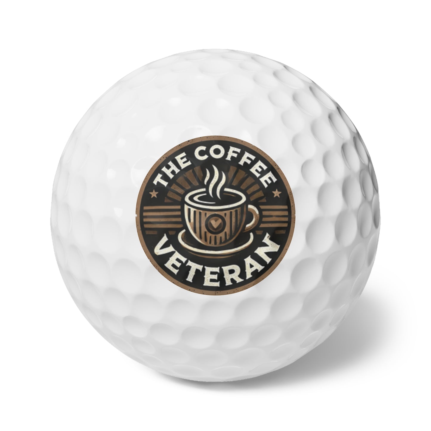 The Coffee Veteran Collector’s Golf Ball Set — Limited Edition 6-Pack for Enthusiasts