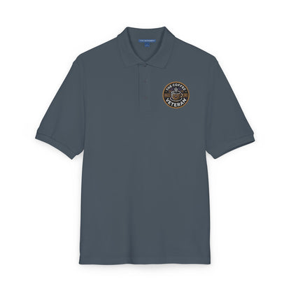 The Coffee Veteran Golf Polo — Embroidered Performance Edition (Multiple Colors Available)