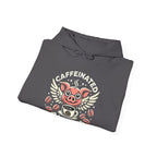 "Caffeinated Always Flying Pig" Style One, Hoodie by The Coffee Veteran