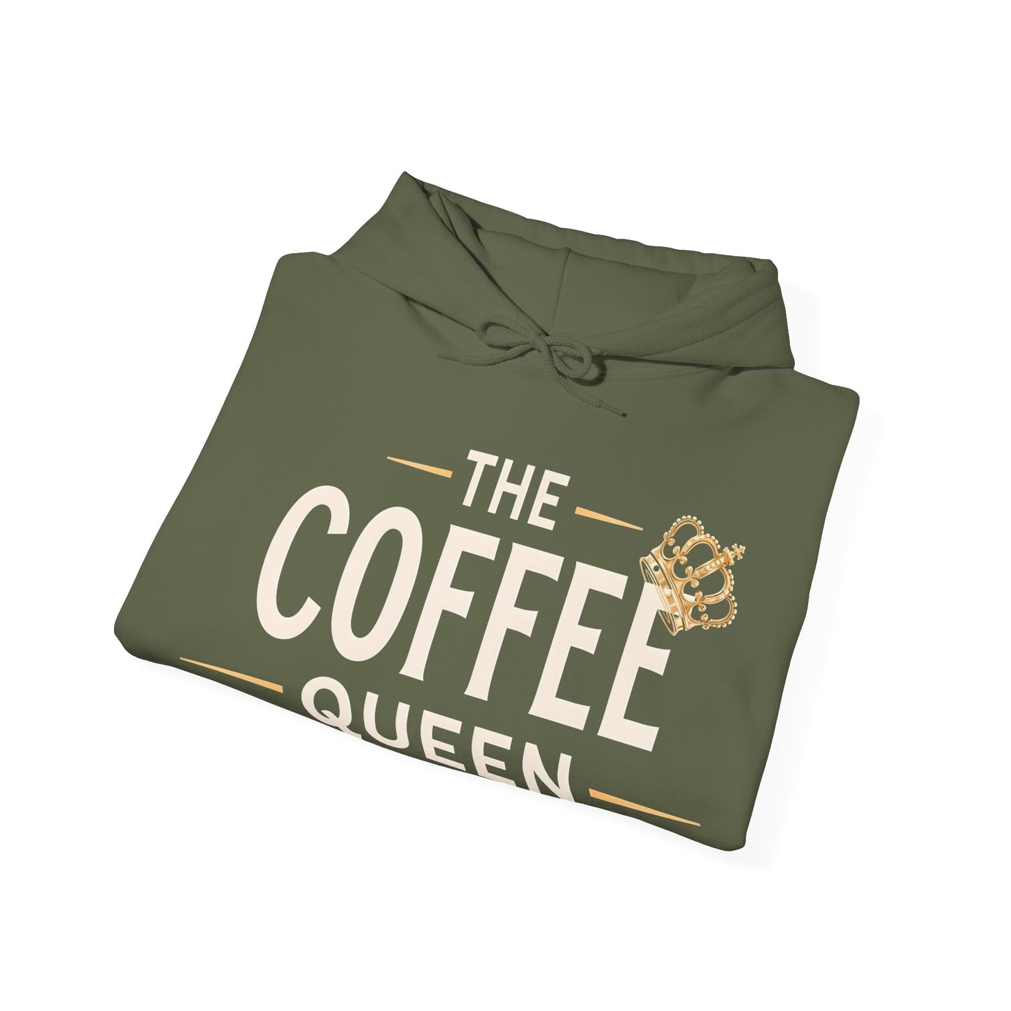 The Coffee Queen Hoodie by The Coffee Veteran – Rule Your Coffee Kingdom in Style