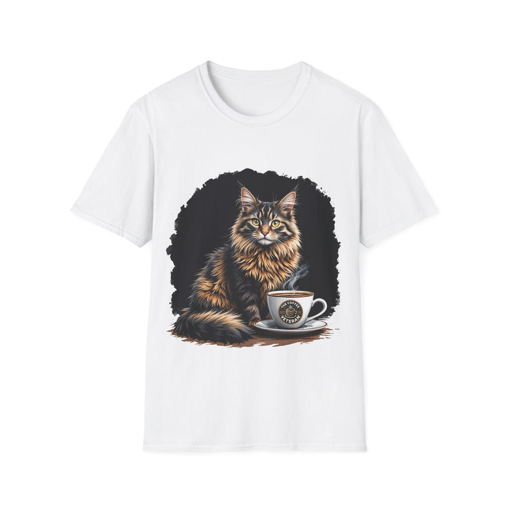 Maine Coon Coffee T-Shirt by The Coffee Veteran