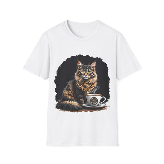 Maine Coon Coffee T-Shirt by The Coffee Veteran
