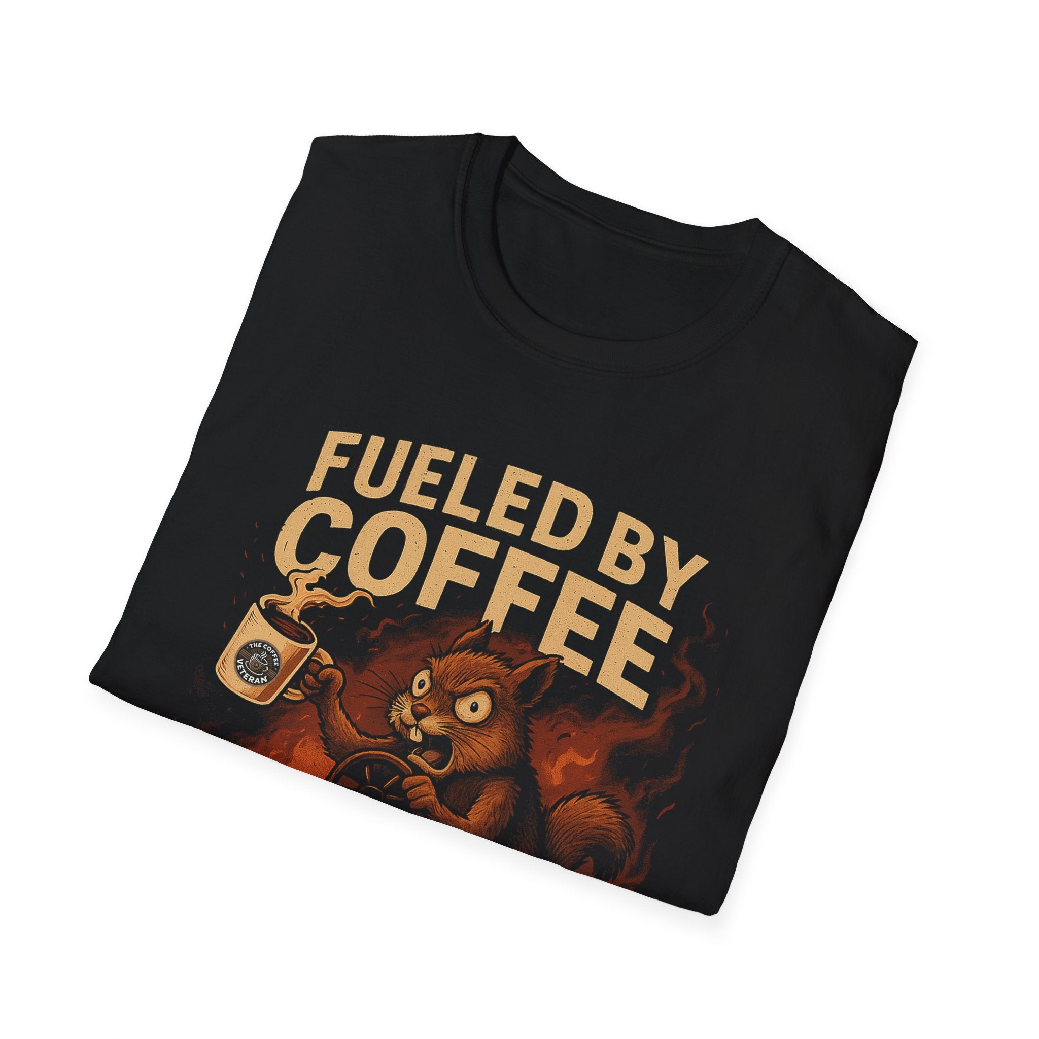 Fueled by Coffee. Driven by Chaos. — Sarge’s Signature Softstyle Tee