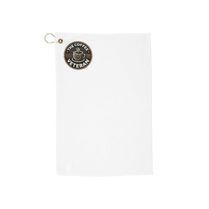 The Coffee Veteran Golf Towel — Tactical Course Edition (16" x 24")