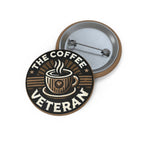 "Logo" Pin Button by The Coffee Veteran