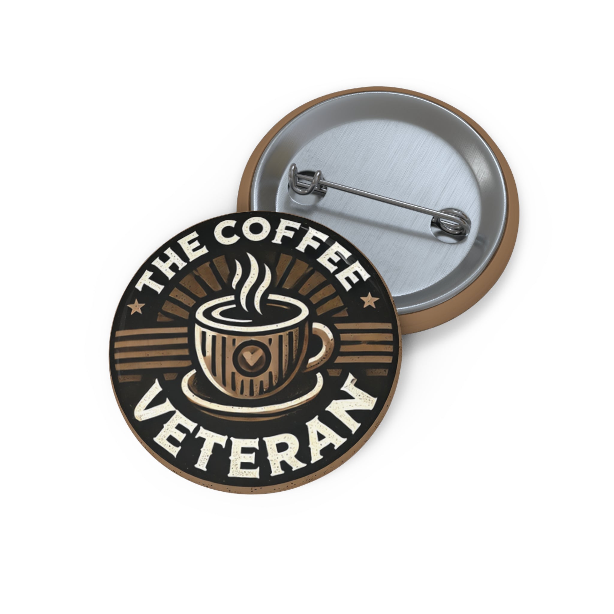 "Logo" Pin Button by The Coffee Veteran