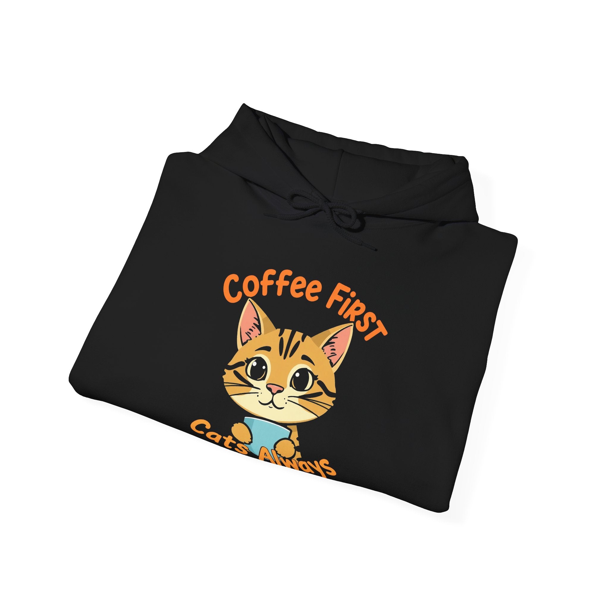 "Coffee First, Cats Always, People... Optional" Hoodie by The Coffee Veteran