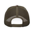 The Coffee Veteran Camo Trucker Hat — Embroidered Operator Edition