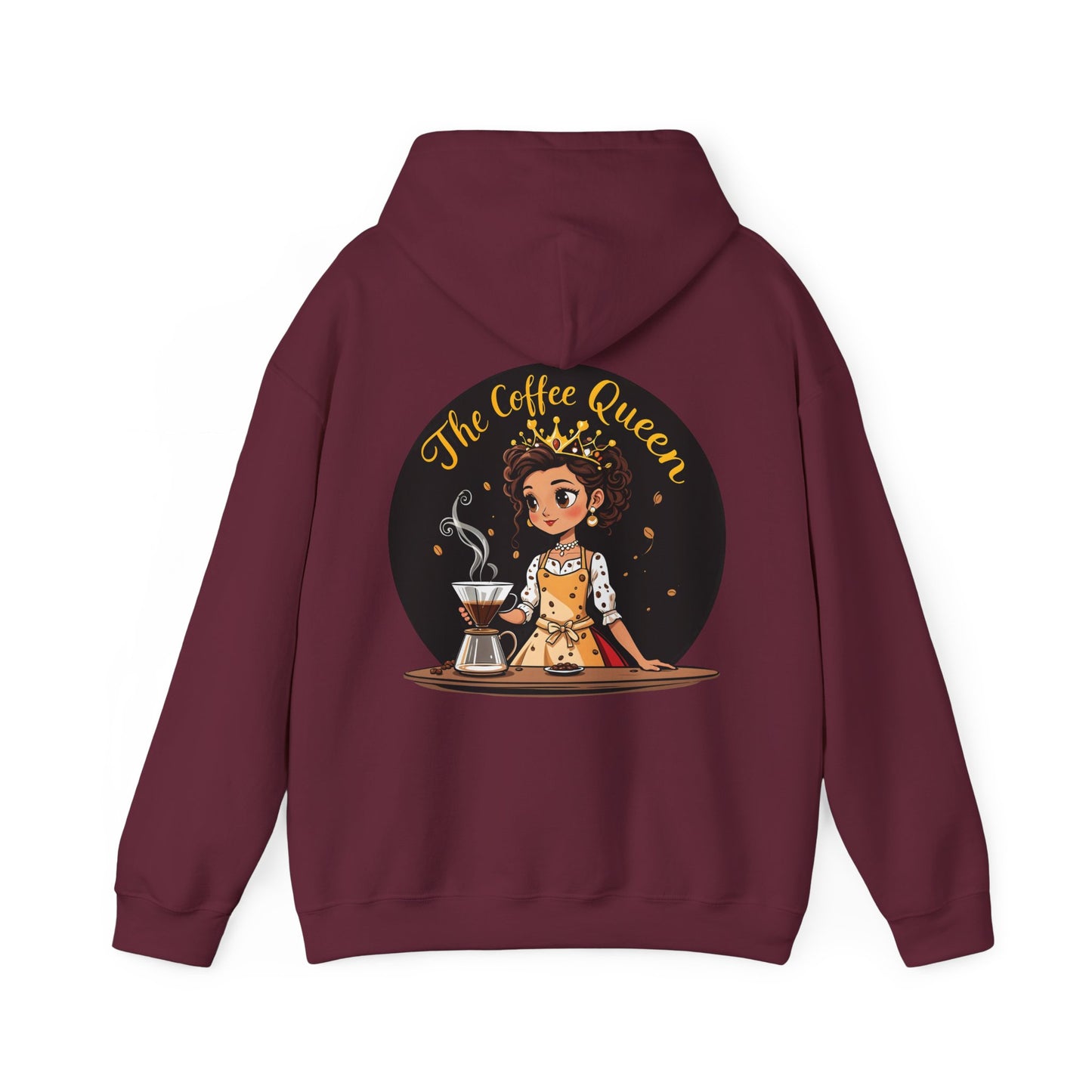 The Coffee Queen Hoodie by The Coffee Veteran – Rule Your Brew with Elegance