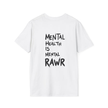 "Mental Health is Mental RAWR" T-Shirt by The Coffee Veteran