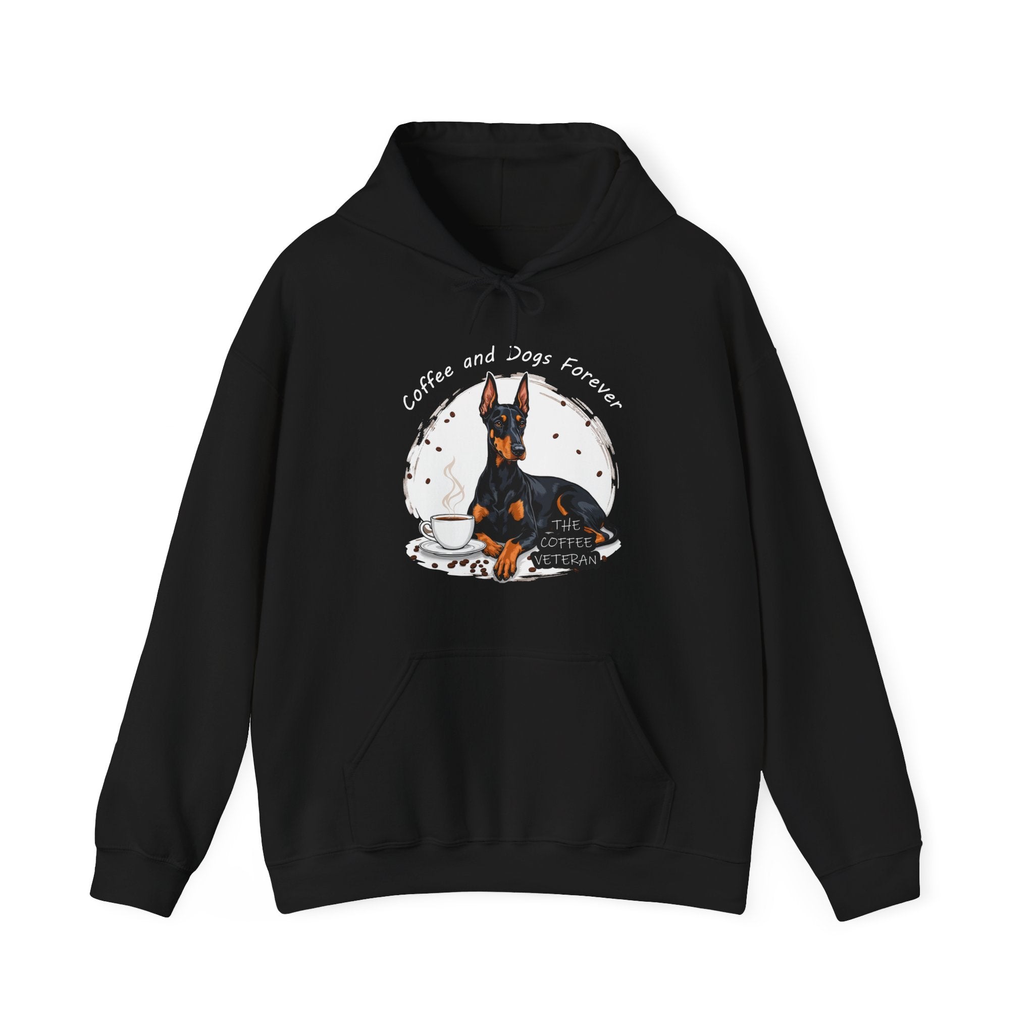 "Coffee and Dogs Forever" Hoodie by The Coffee Veteran