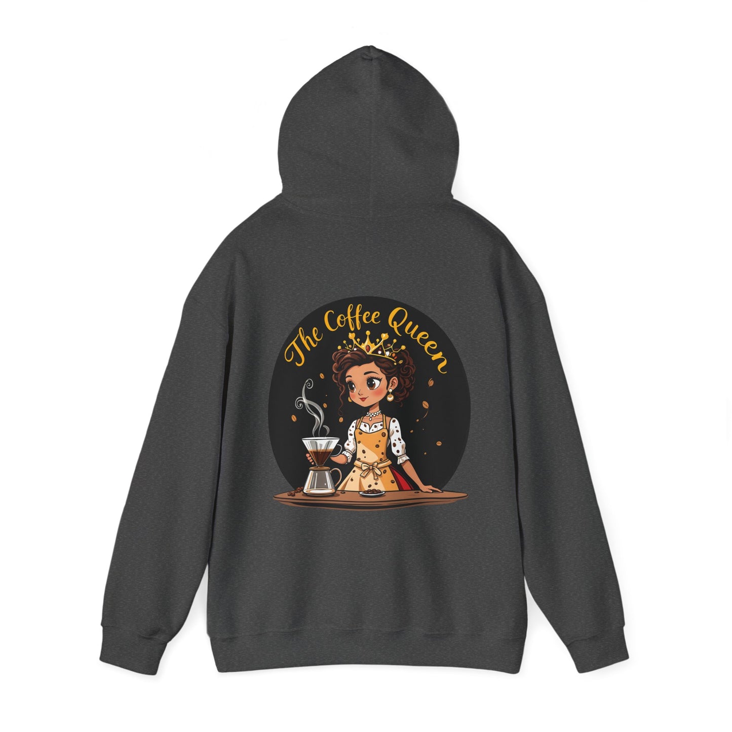 The Coffee Queen Hoodie by The Coffee Veteran – Rule Your Brew with Elegance