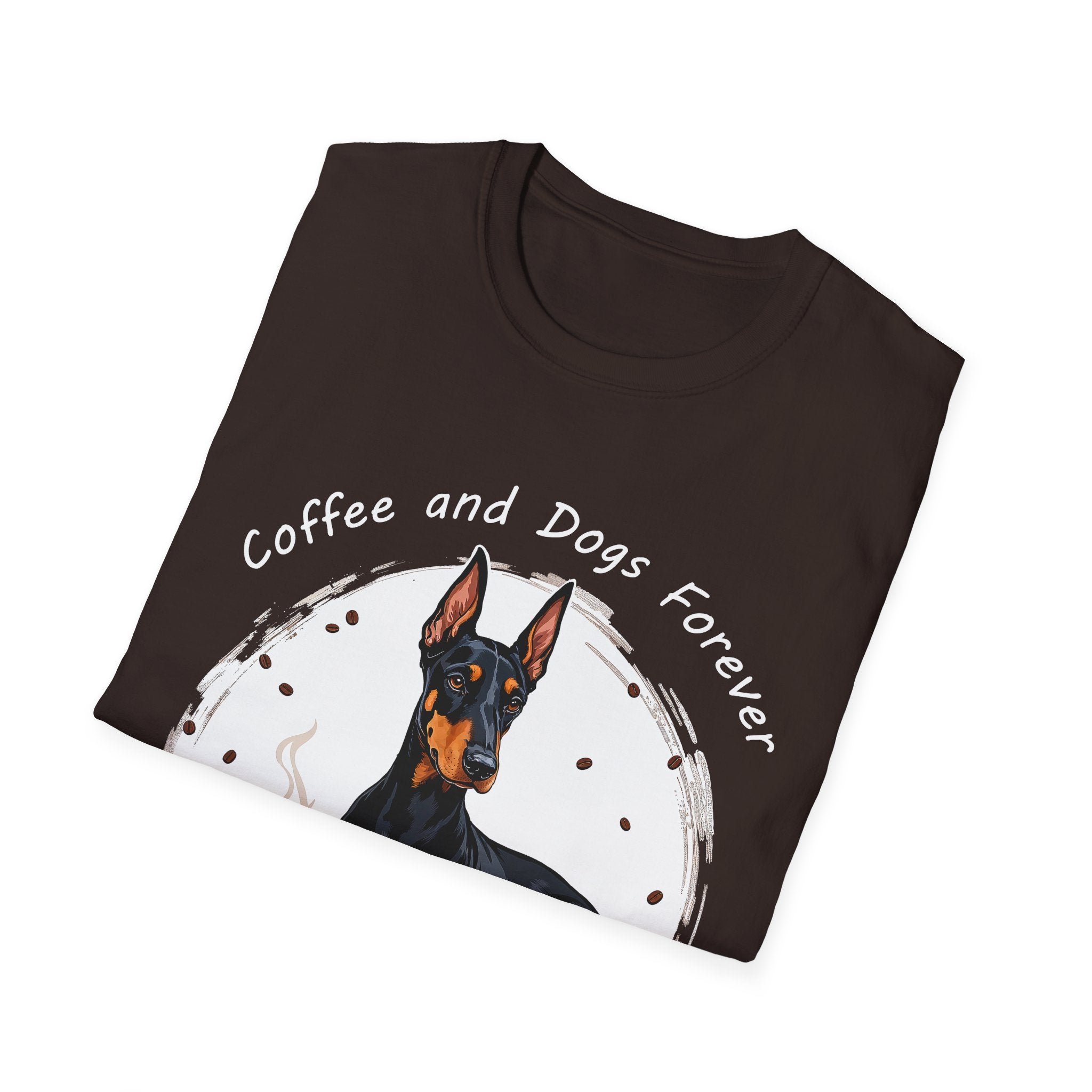 "Coffee and Dogs Forever" T-Shirt by The Coffee Veteran