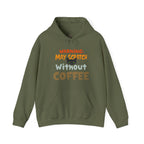 "Warning: May Scratch Without Coffee" Hoodie by The Coffee Veteran