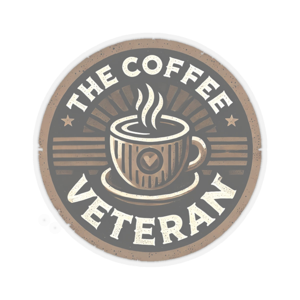 The Coffee Veteran Logo Sticker – Wear the Mission. Stick with Purpose.