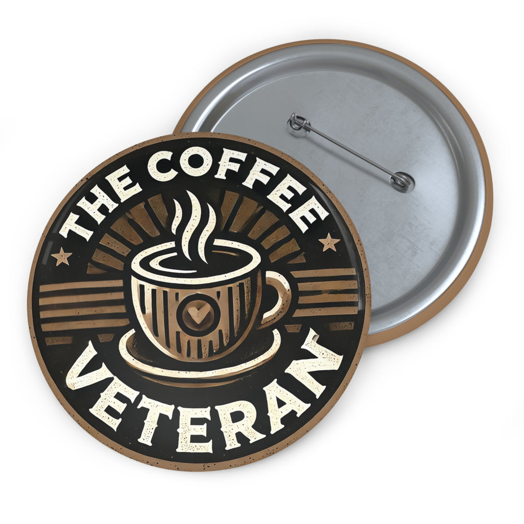"Logo" Pin Button by The Coffee Veteran
