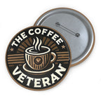"Logo" Pin Button by The Coffee Veteran