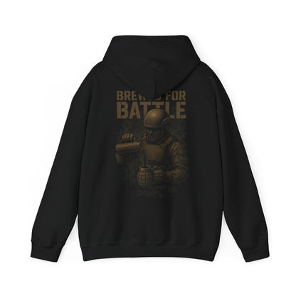 Brewed for Battle — Tactical Edition Hoodie by The Coffee Veteran