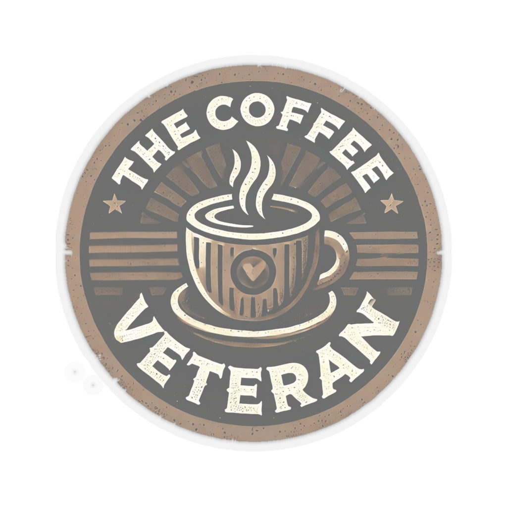 The Coffee Veteran Logo Sticker – Wear the Mission. Stick with Purpose.