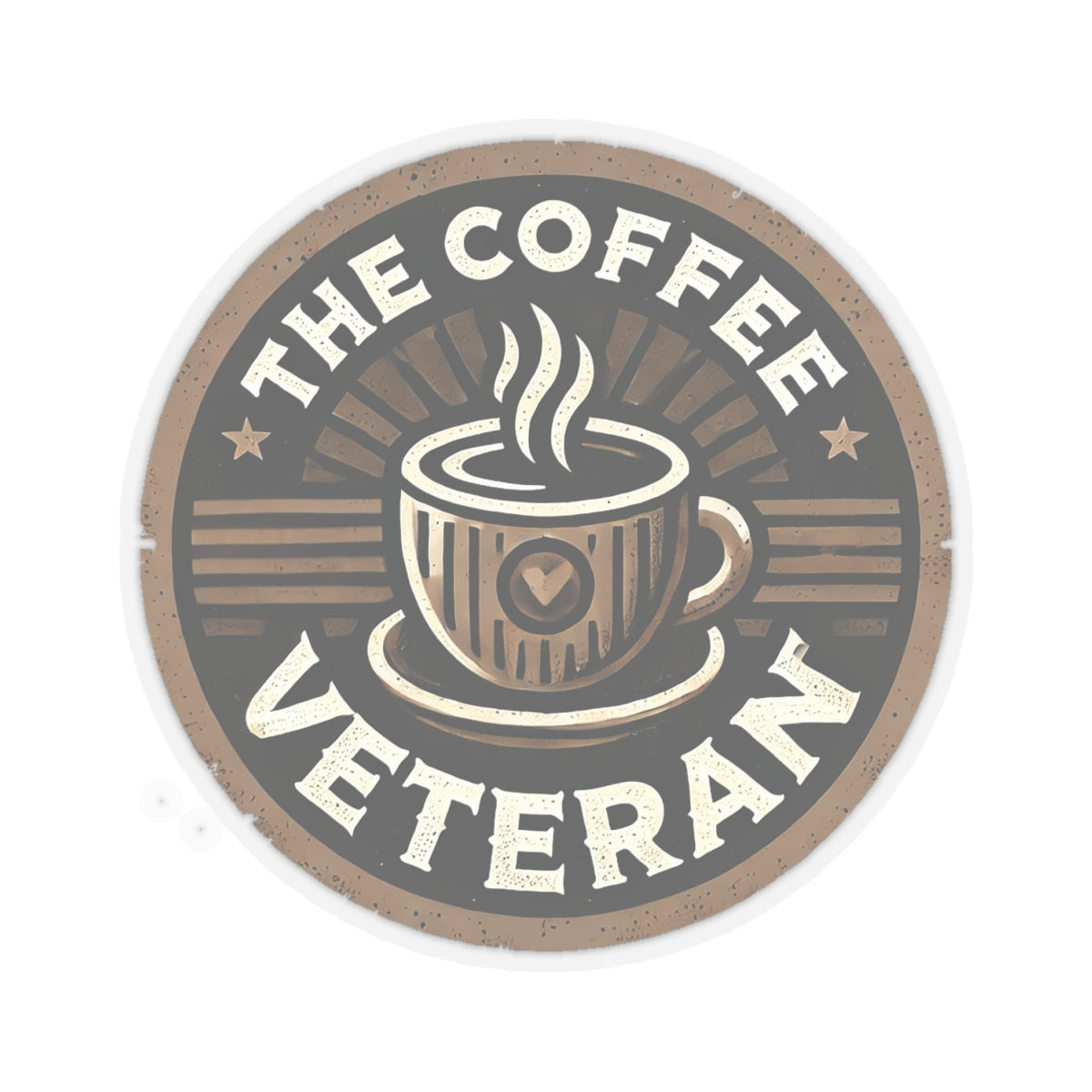 The Coffee Veteran Logo Sticker – Wear the Mission. Stick with Purpose.
