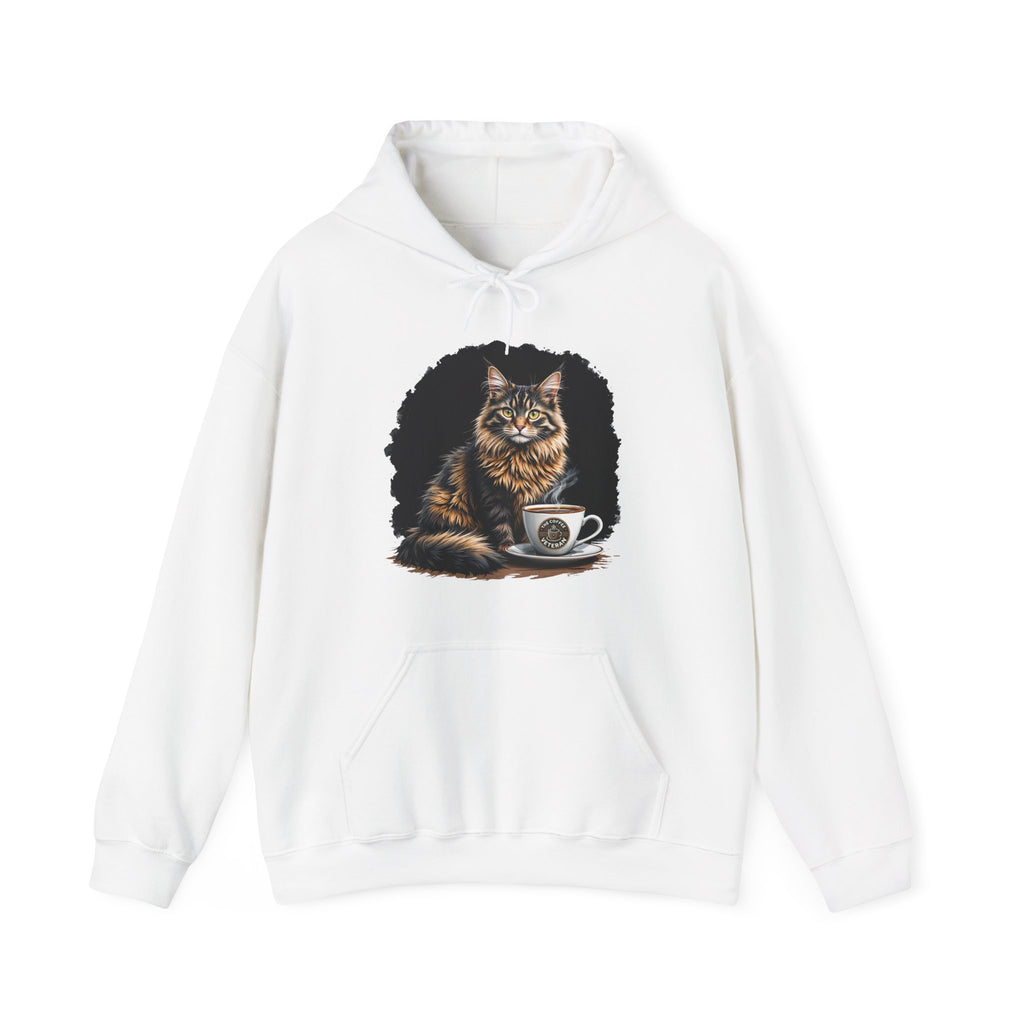 Maine Coon Cat Hoodie by The Coffee Veteran
