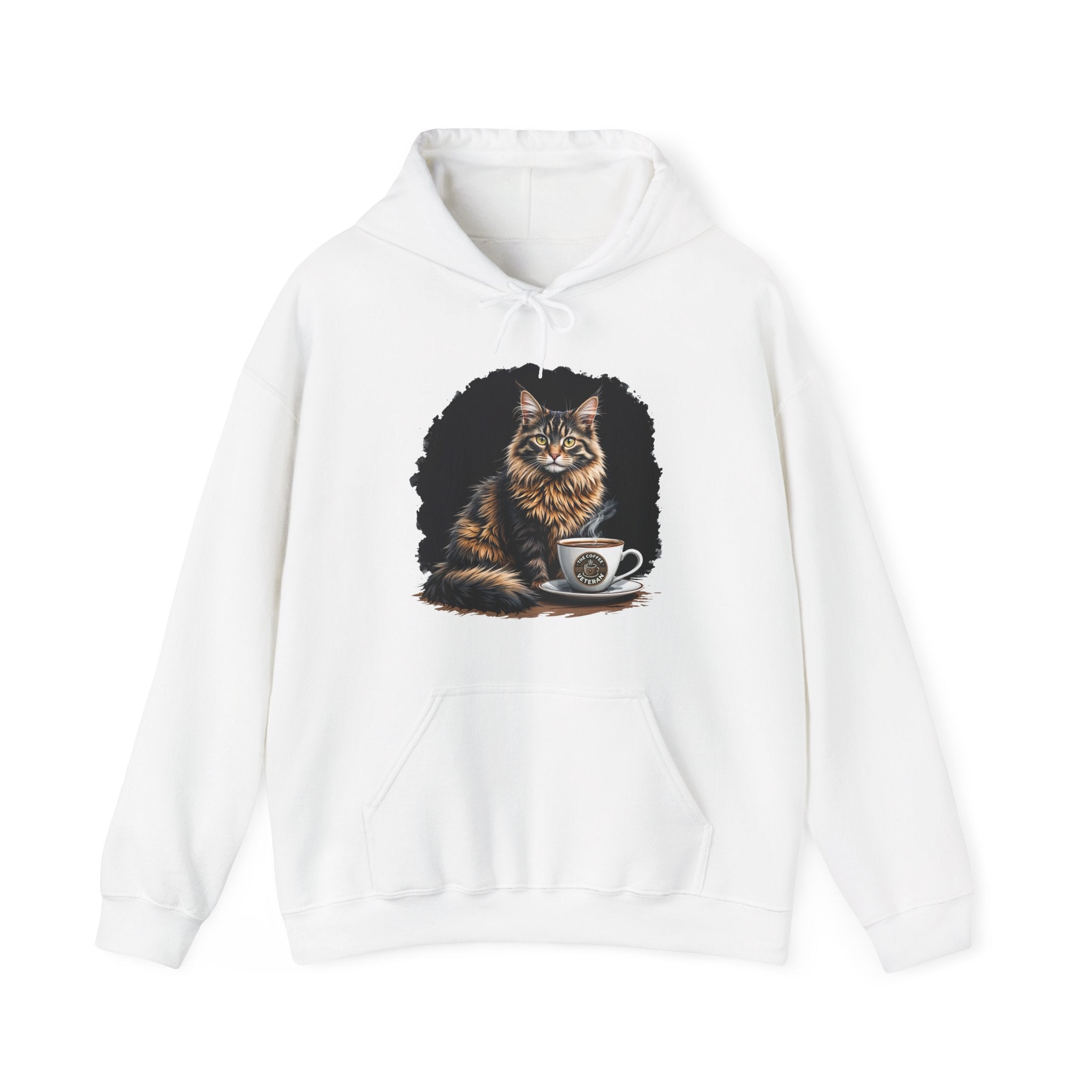 Maine Coon Cat Hoodie by The Coffee Veteran