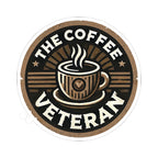 The Coffee Veteran Logo Sticker – Wear the Mission. Stick with Purpose.