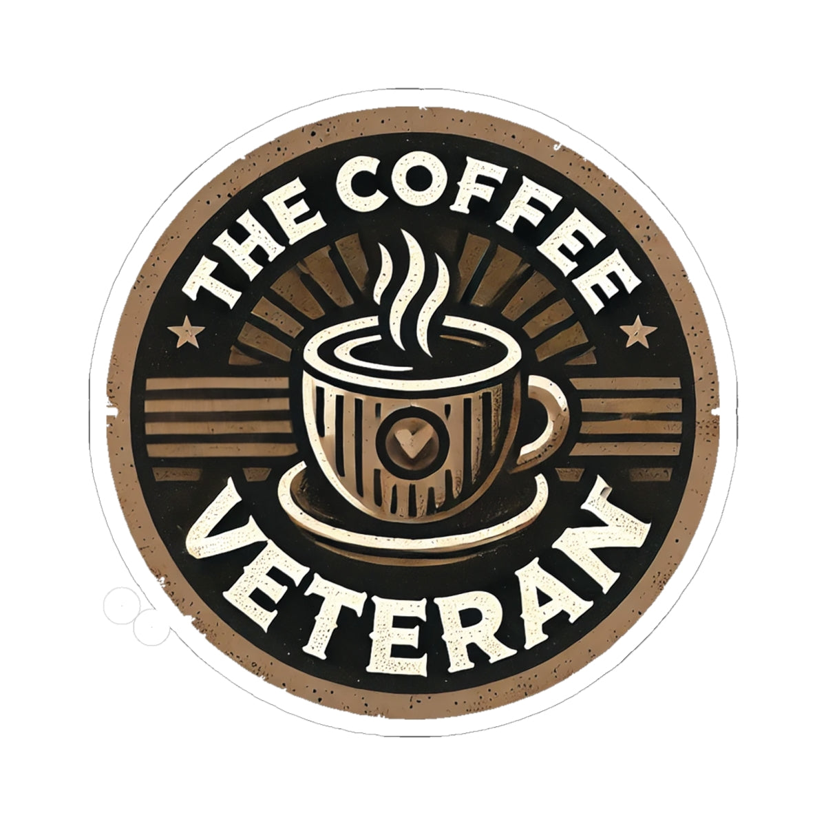 The Coffee Veteran Logo Sticker – Wear the Mission. Stick with Purpose.