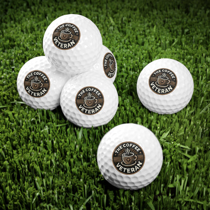 The Coffee Veteran Collector’s Golf Ball Set — Limited Edition 6-Pack for Enthusiasts