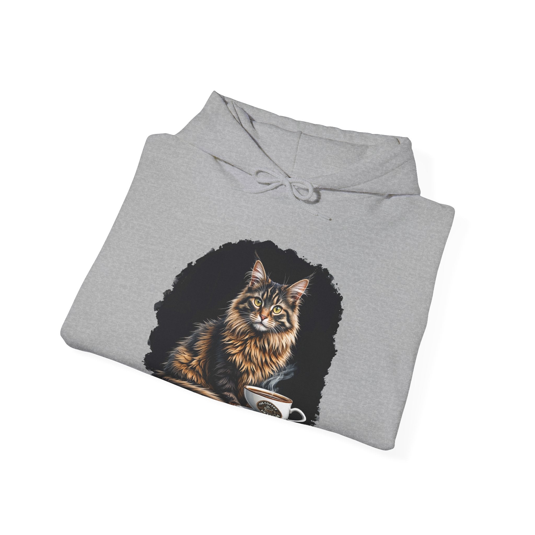 Maine Coon Cat Hoodie by The Coffee Veteran