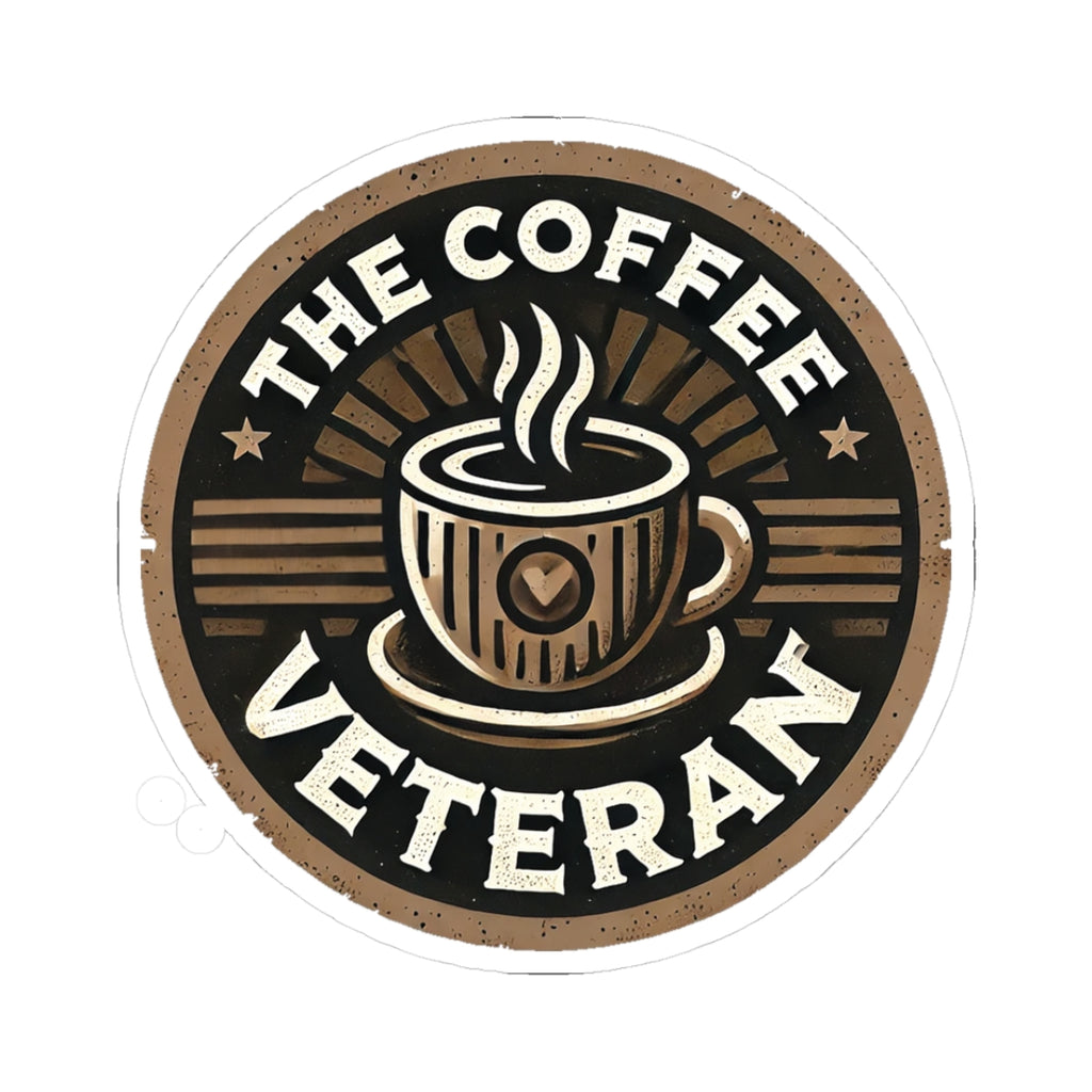 The Coffee Veteran Logo Sticker – Wear the Mission. Stick with Purpose.
