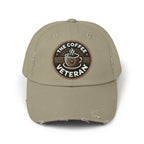 The Coffee Veteran Distressed Cotton Twill Hat (Multiple Colors Avail.)