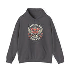 "Caffeinated Always Flying Pig" Style One, Hoodie by The Coffee Veteran