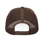 The Coffee Veteran Camo Trucker Hat — Embroidered Operator Edition