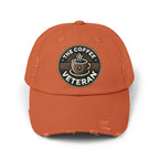 The Coffee Veteran Distressed Cotton Twill Hat (Multiple Colors Avail.)