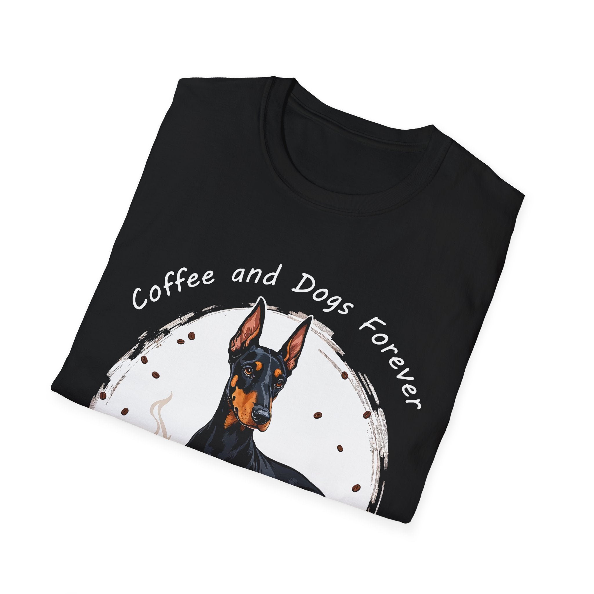 "Coffee and Dogs Forever" T-Shirt by The Coffee Veteran