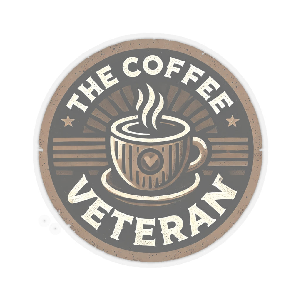 The Coffee Veteran Logo Sticker – Wear the Mission. Stick with Purpose.