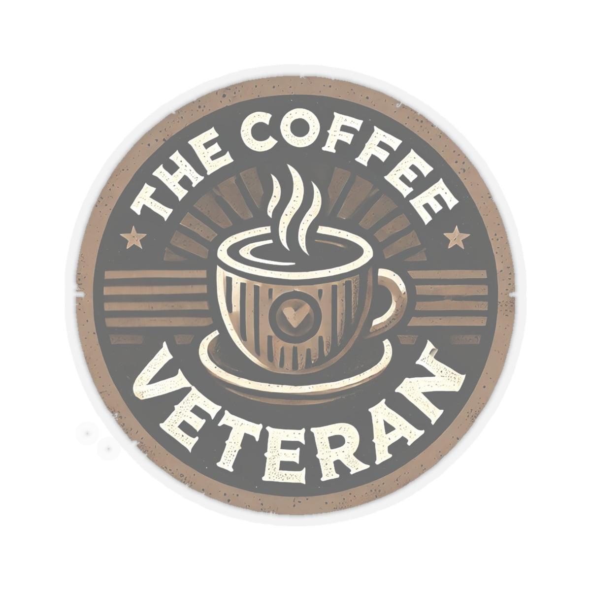 The Coffee Veteran Logo Sticker – Wear the Mission. Stick with Purpose.