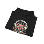 "Caffeinated Always Flying Pig" Style One, Hoodie by The Coffee Veteran