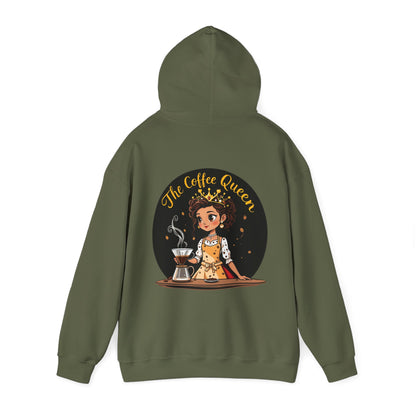 The Coffee Queen Hoodie by The Coffee Veteran – Rule Your Brew with Elegance