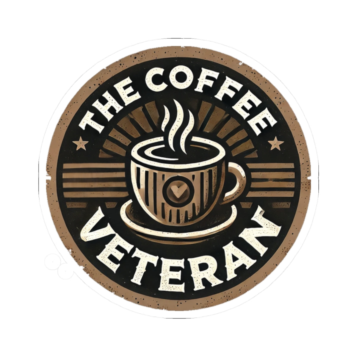 The Coffee Veteran Logo Sticker – Wear the Mission. Stick with Purpose.